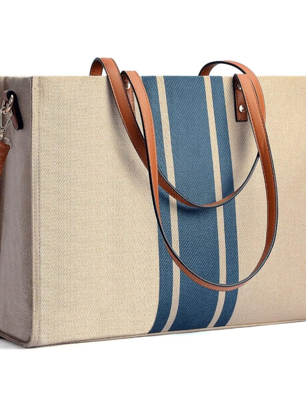 Laptop Tote Bag for Women, Fits 15.6 Inch Laptop Bag, Large Canvas Work Tote Bag